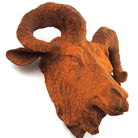 Rusty Cast Iron Rams Head.