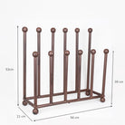 Large Rectangular Metal Welly Boot Rack.