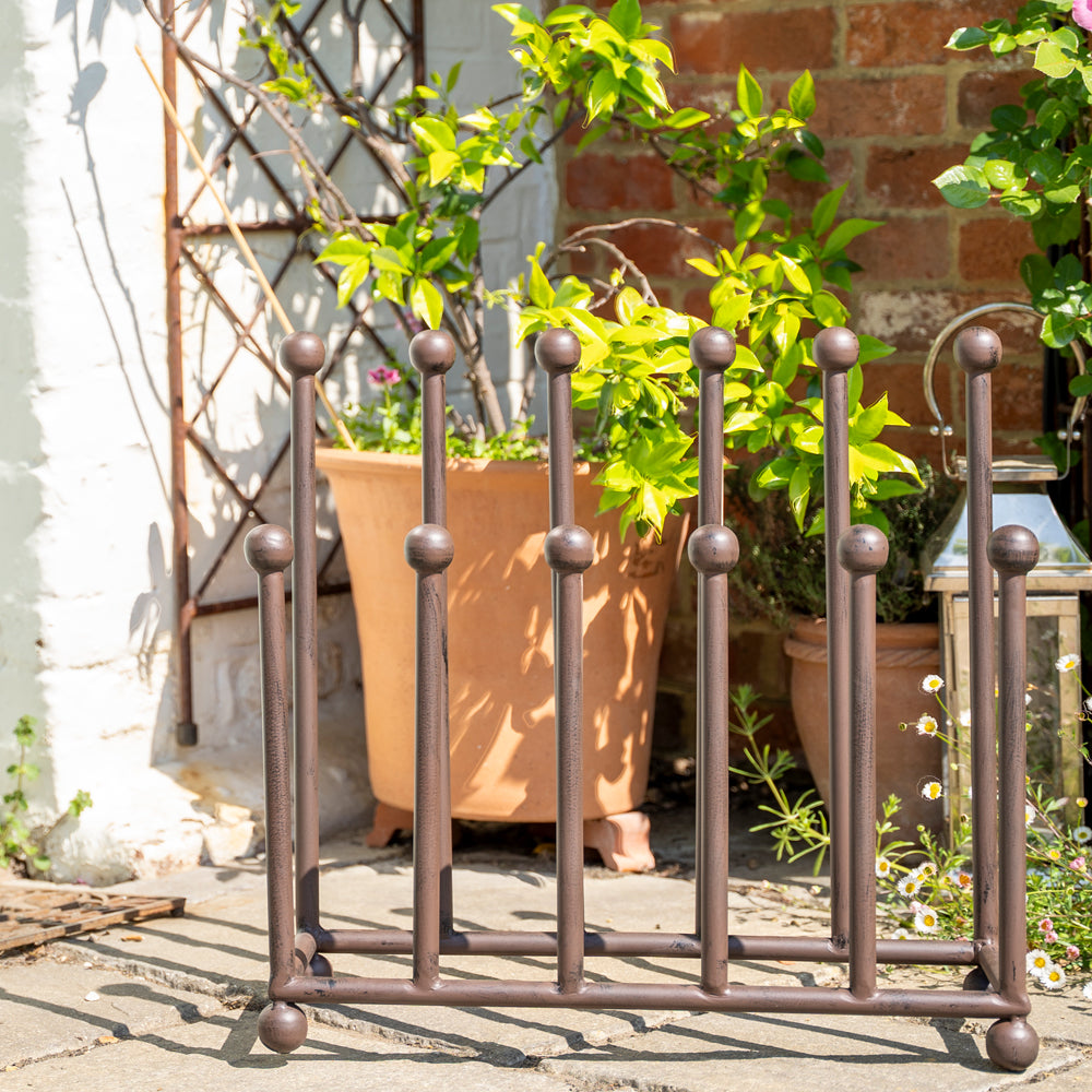 Large Rectangular Metal Welly Boot Rack.
