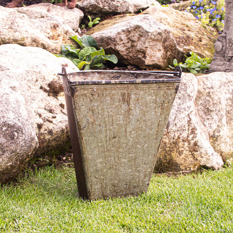 Rustic Wall Hanging Metal Planter.
