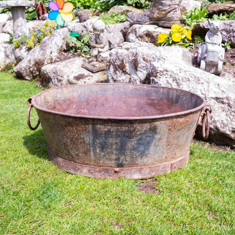 Rustic Oval Garden Planter.