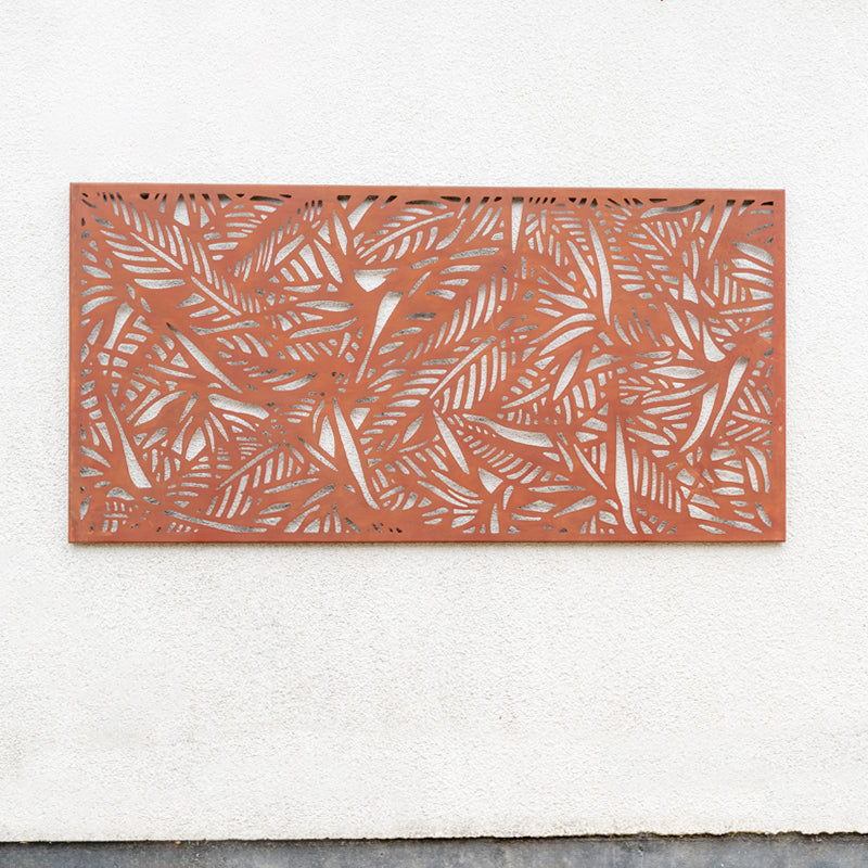 Birds of Paradise Design Garden Screen Wall Art.