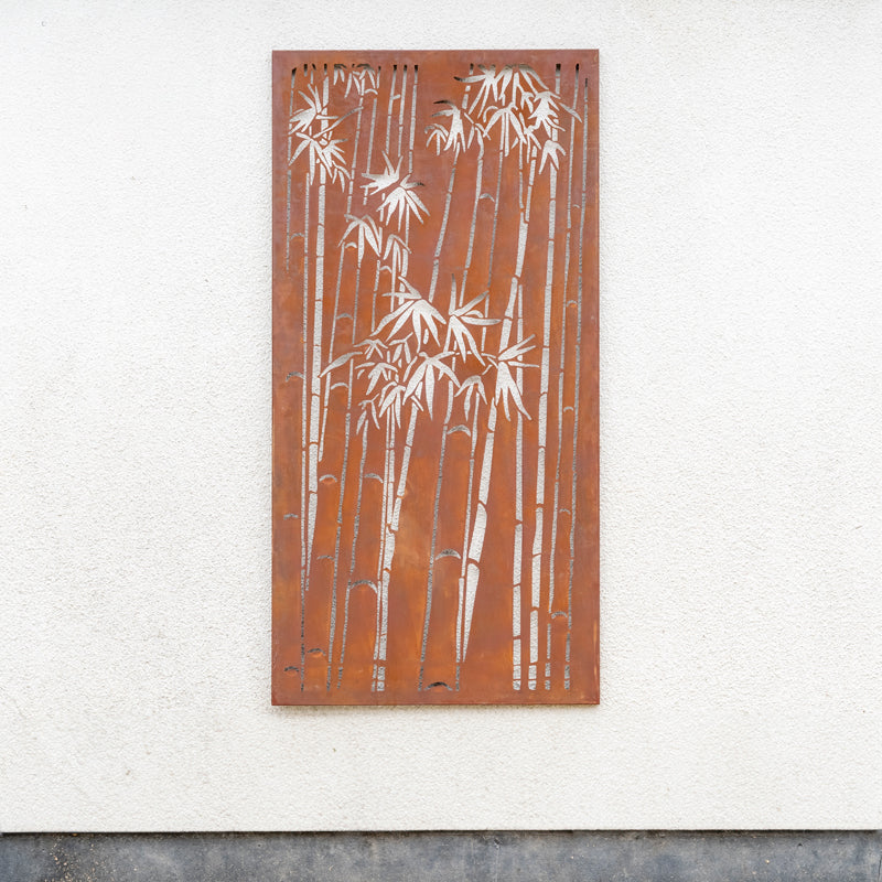 Bamboo Design Garden Screen Wall Art.