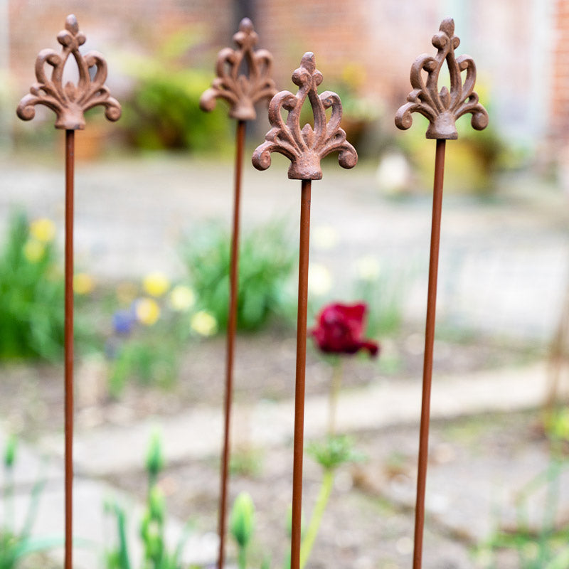 Set of Four Garden Plant Stakes.