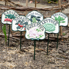 Set of Six Salad Garden Markers.