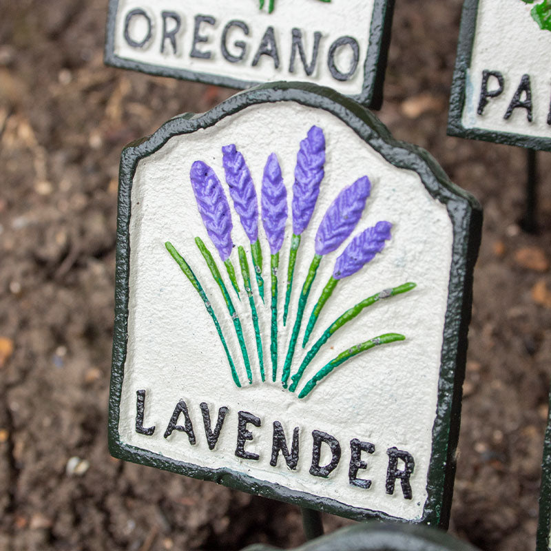 Set of Ten Herb Garden Markers.
