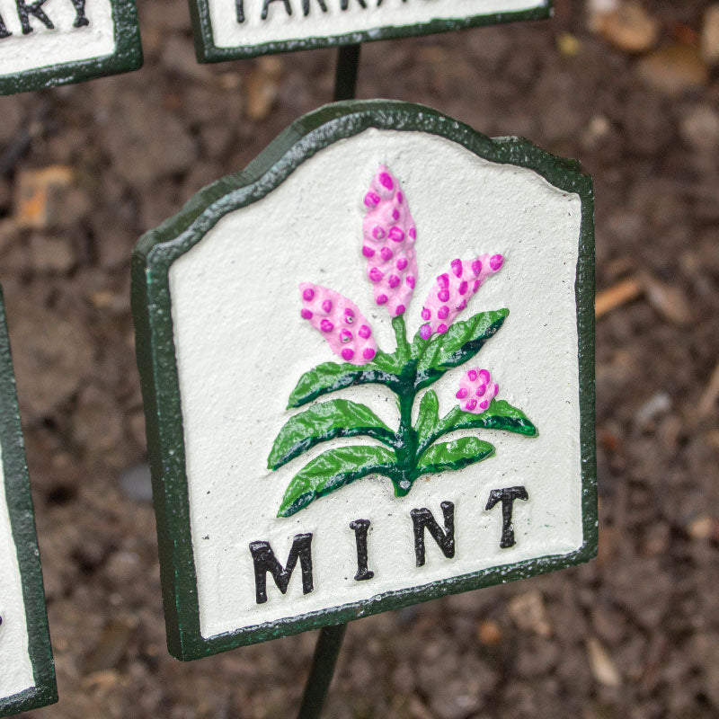 Set of Ten Herb Garden Markers.