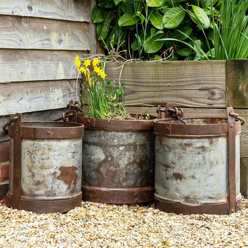 Set of Three Vintage Planters.