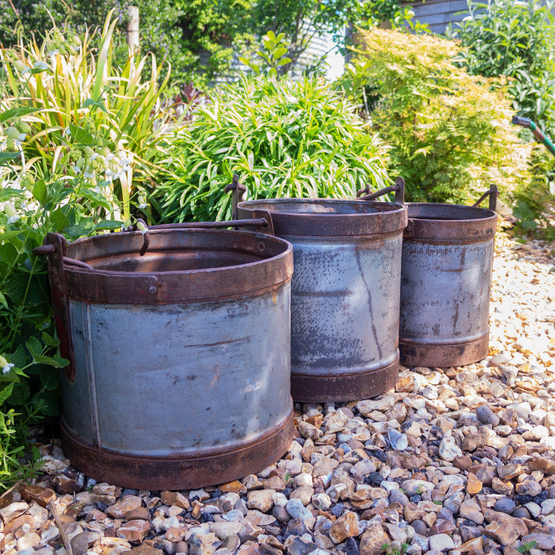 Set of Three Vintage Planters.