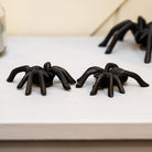 Set of Two Small Spiders In Cast Iron.