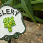 Six Vegetable Plant Markers.