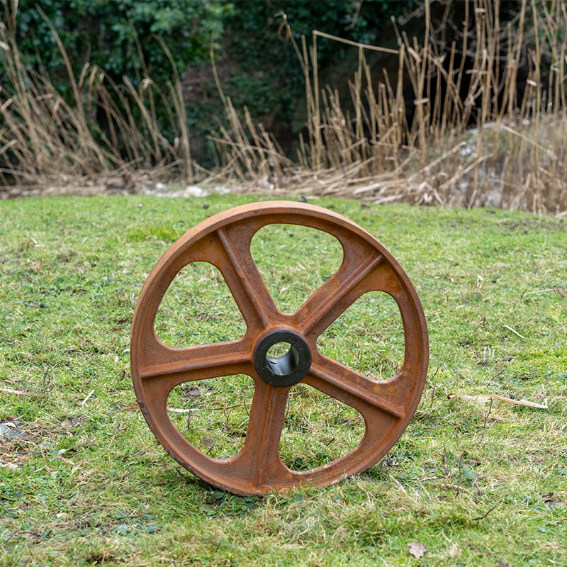Cast Iron Shepherds Hut Wheel 14 Inches.