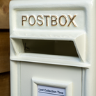 White Metal Post Box.
