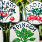 Set of Six Salad Garden Markers.