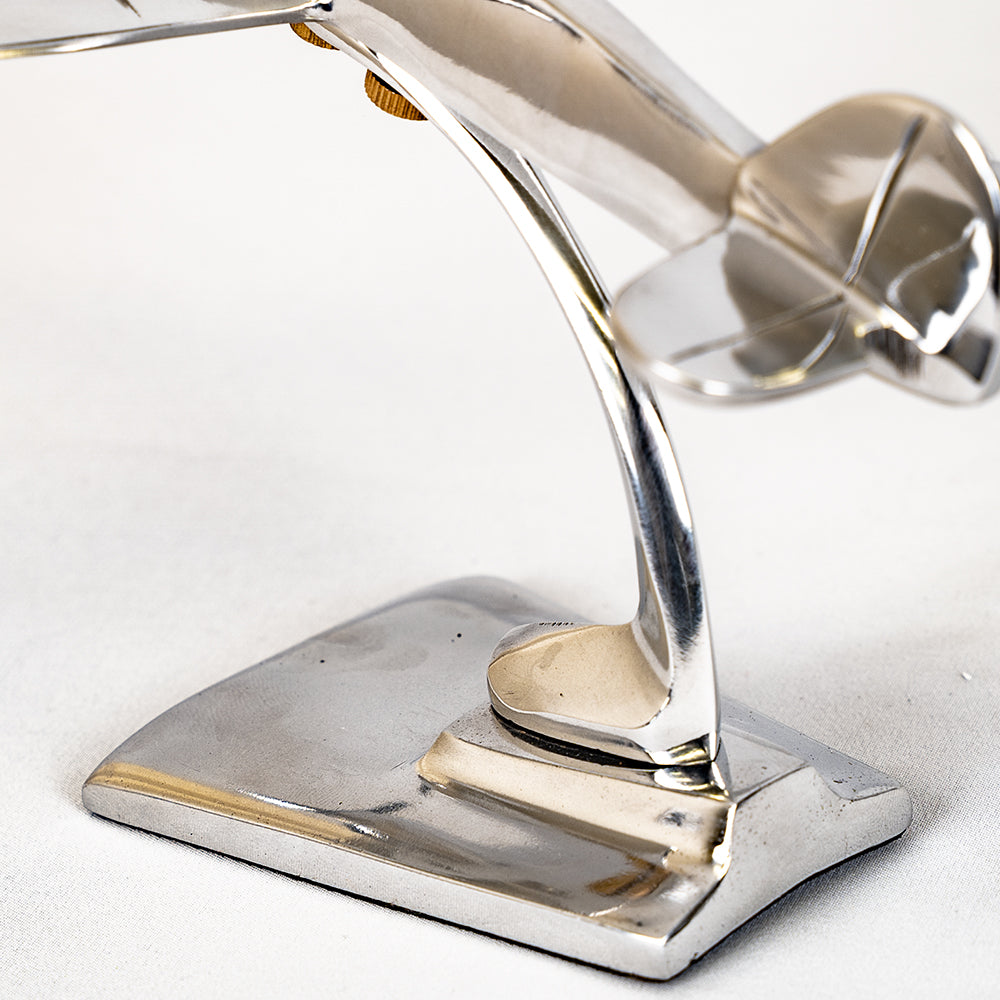 Polished Aluminium Spitfire Model | Small or Large Ornament.