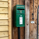 Irish Green Cast Iron Post Box.