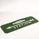 British Railway Station Vitreous Sign.