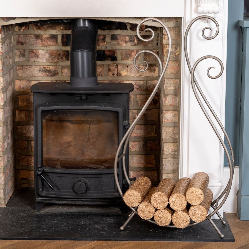 Large Handmade Indoor Log Storage Holder.