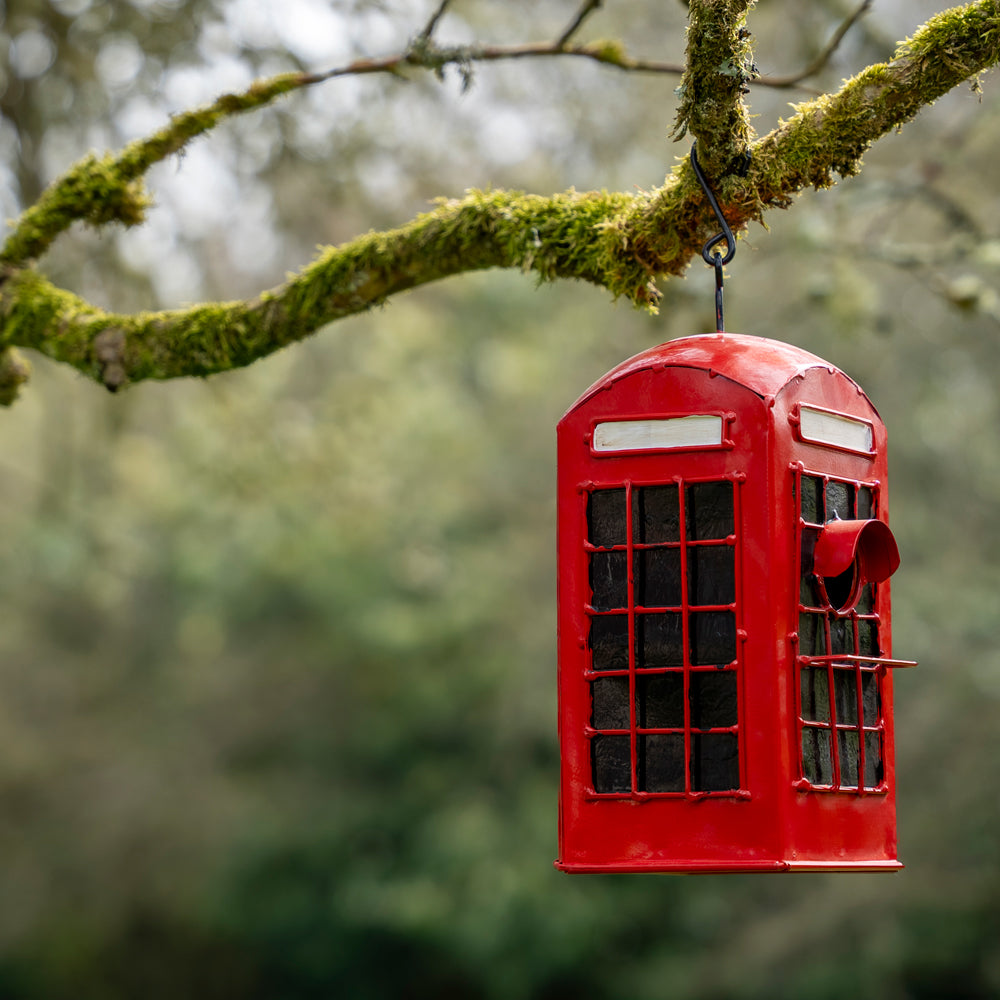 British Telephone Box Birdhouse.