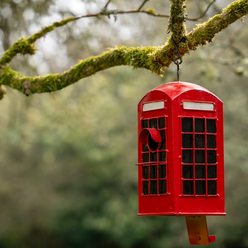 British Telephone Box Birdhouse.