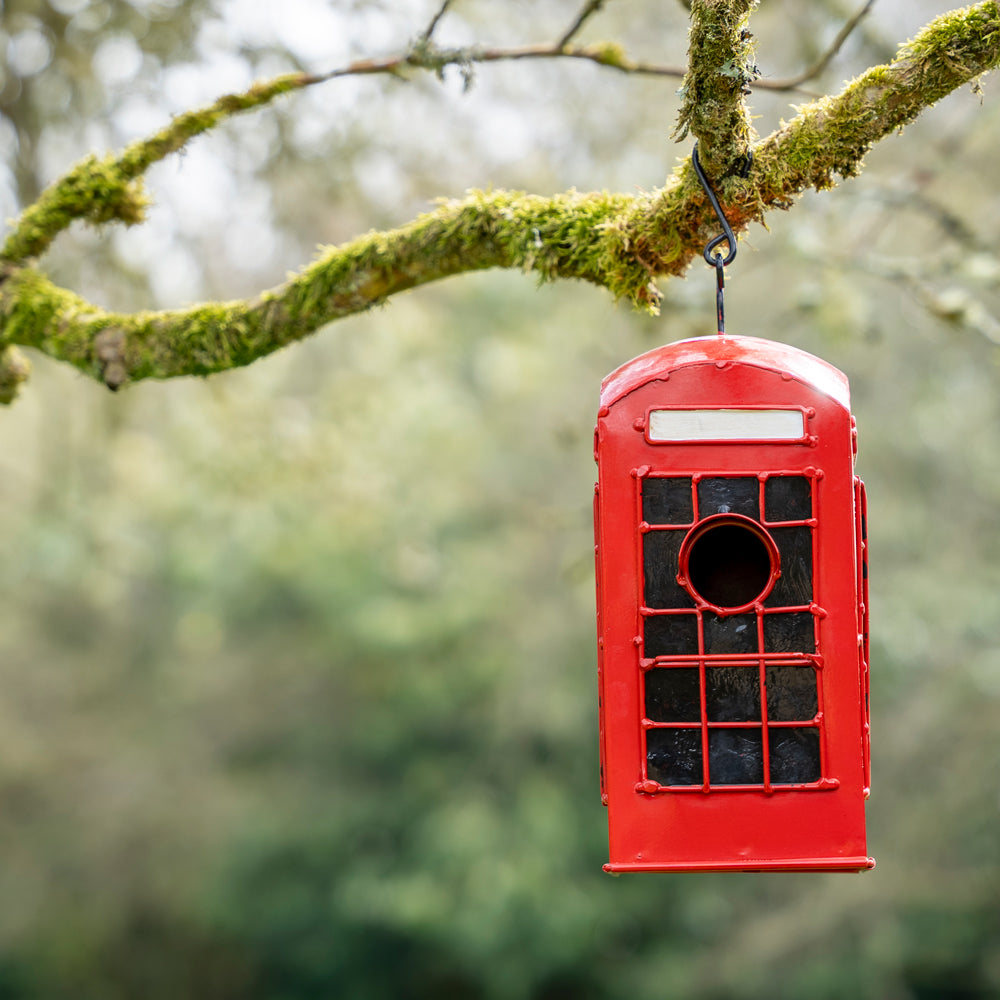 British Telephone Box Birdhouse.