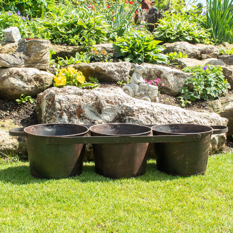 Three Connected Garden Planters.