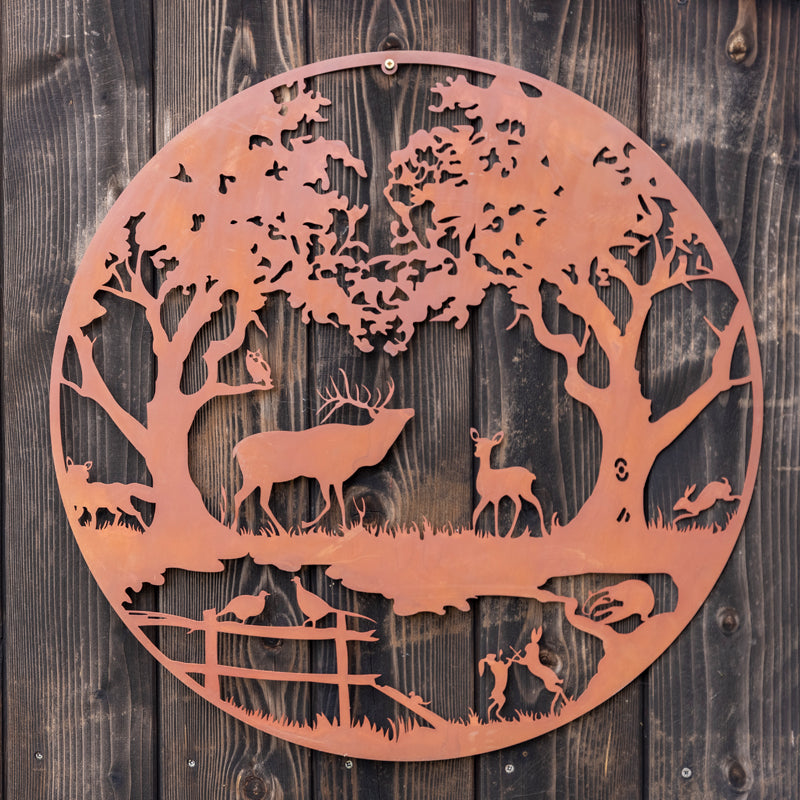 Woodland Tree Of Life Metal Wall Art.