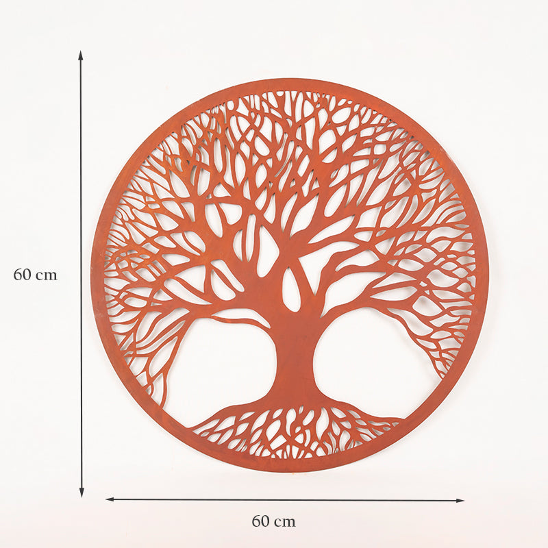 Wall Art Rustic Tree Of Life with Roots.