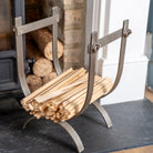 Metal Kindling Holder.