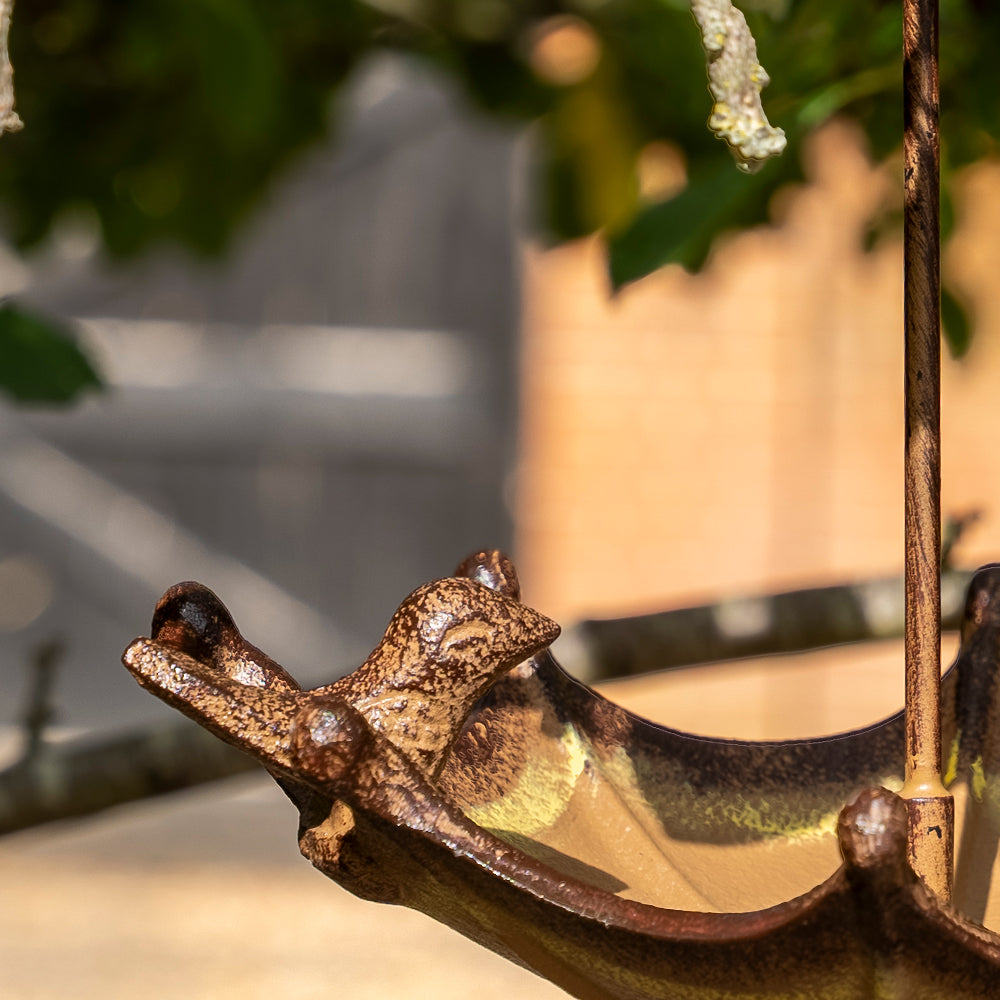 Cast Iron Umbrella Bird Feeder & Bath | Unique Garden Decor.