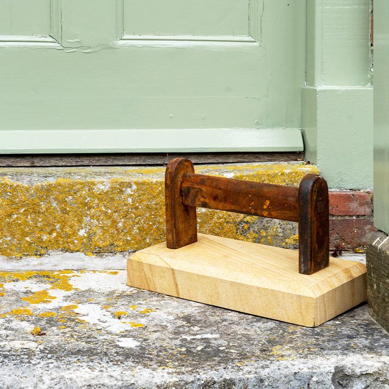 Victorian Inspired Sandstone Boot Scraper.