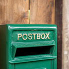 Green Wall Mounted Letter Box.