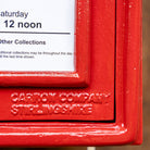 Red ER Wall Mounted Post Box.
