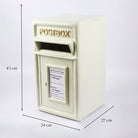 White Post Box with Stand.