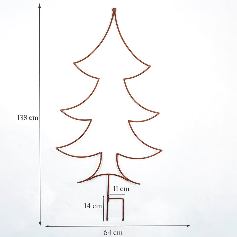 Ornamental Metal Christmas Tree Decoration Garden Stake.