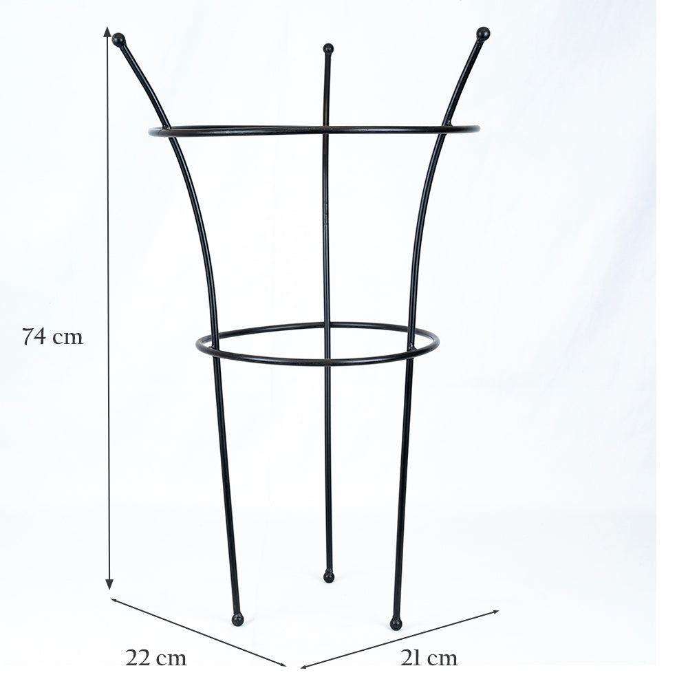 Peony Cage Black Plant Support.