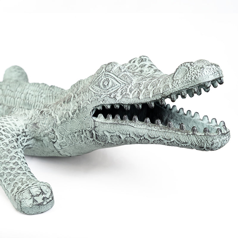 Metal Crocodile Alligator Garden Ornament.