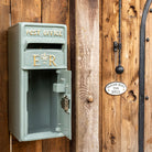French Grey ER Wall Mounted Post Box.