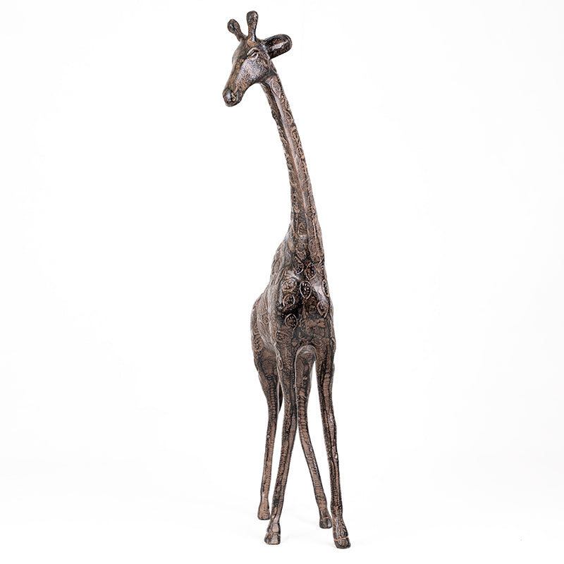Metal Giraffe Sculpture.
