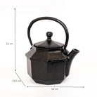 Black Cast Iron Kettle | Rustic Lantern Style.