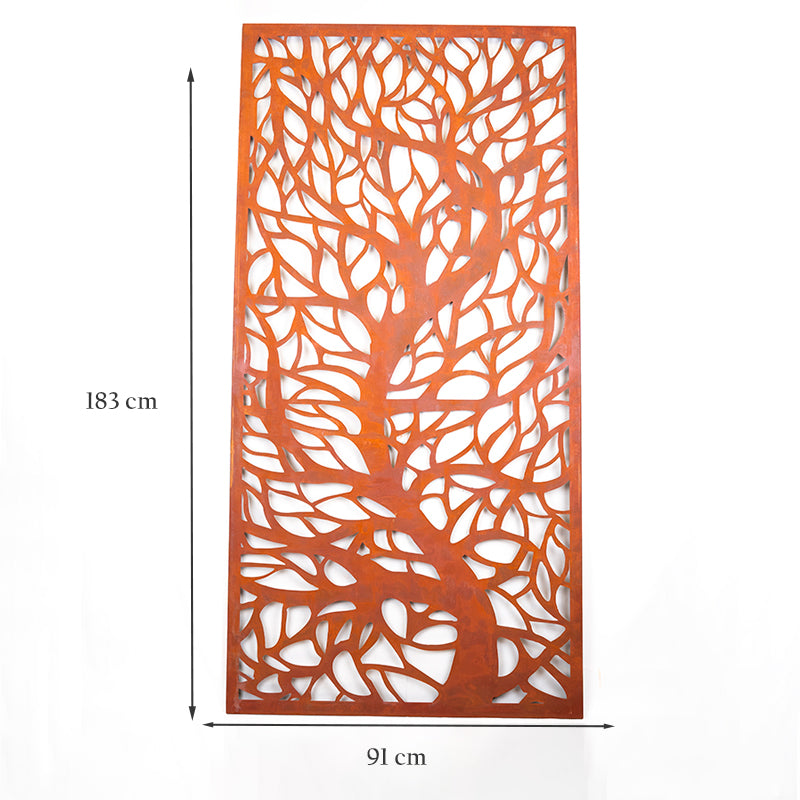Single Tree Design Garden Screen Wall Art.