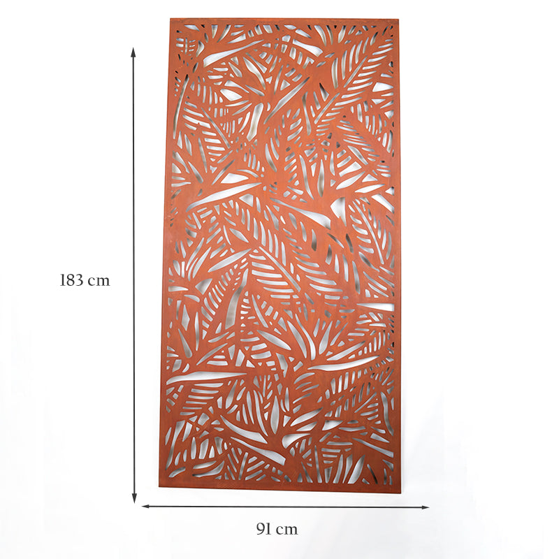 Birds of Paradise Design Garden Screen Wall Art.