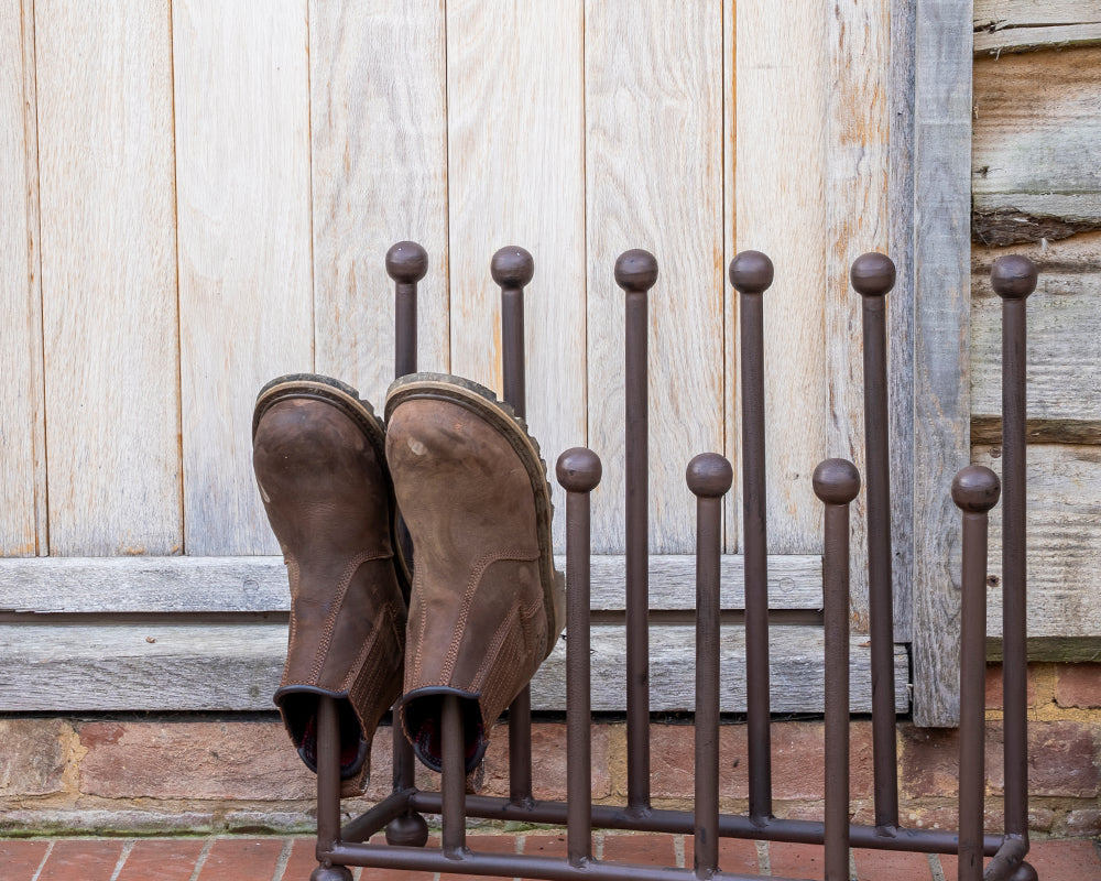 Large Rectangular Metal Welly Boot Rack.