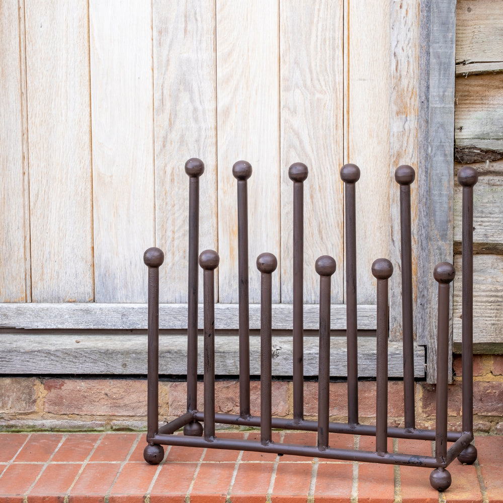 Large Rectangular Metal Welly Boot Rack.