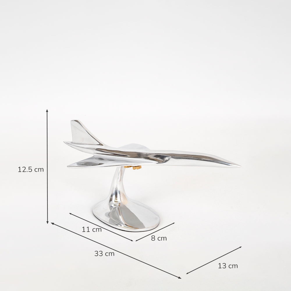 Polished Aluminium Concorde Model | Small or Large Display Ornament.