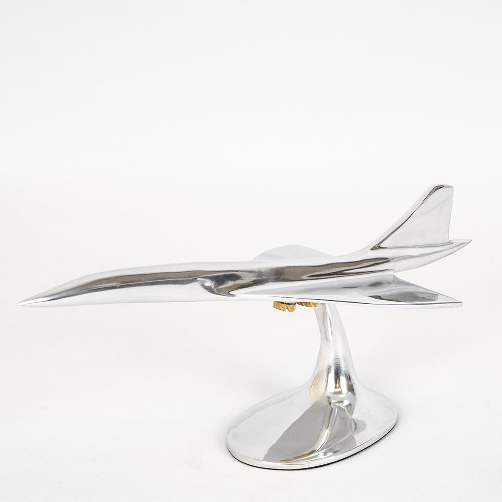 Polished Aluminium Concorde Model | Small or Large Display Ornament.