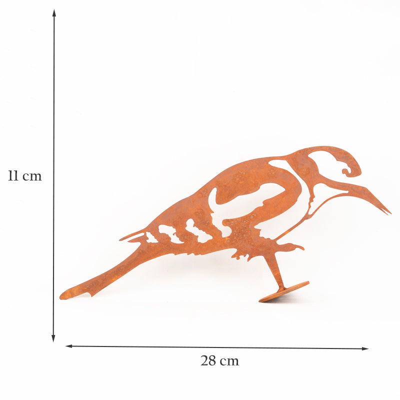 Woodpecker Garden Ornament Laser Art On A Branch.