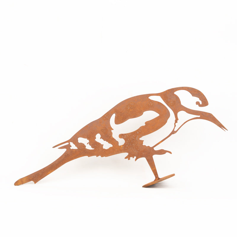 Woodpecker Garden Ornament Laser Art On A Branch.