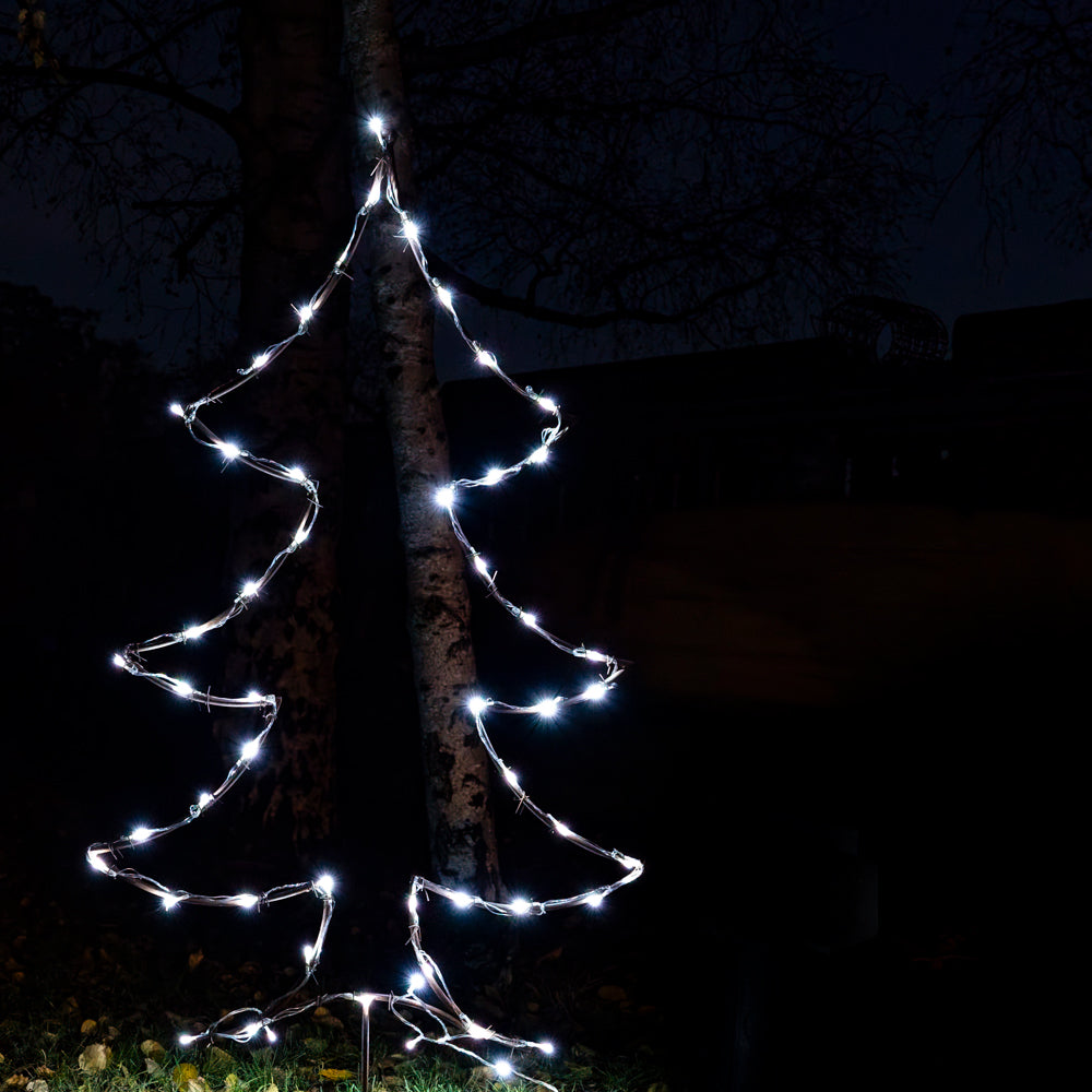 Ornamental Metal Christmas Tree Decoration Garden Stake.
