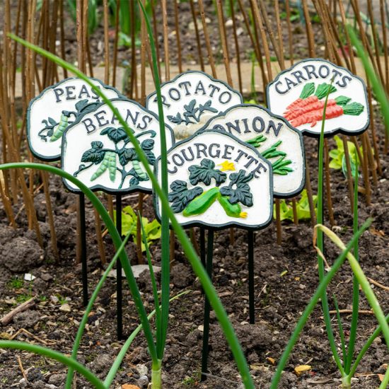 Set Of Six Vegetable Garden Markers Forge Foundry